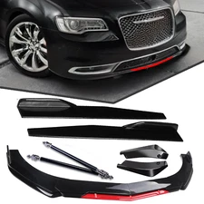 For 2015-2021 Chrysler 300 Front Rear Bumper Lip Spoiler Splitter Body Kits Gl