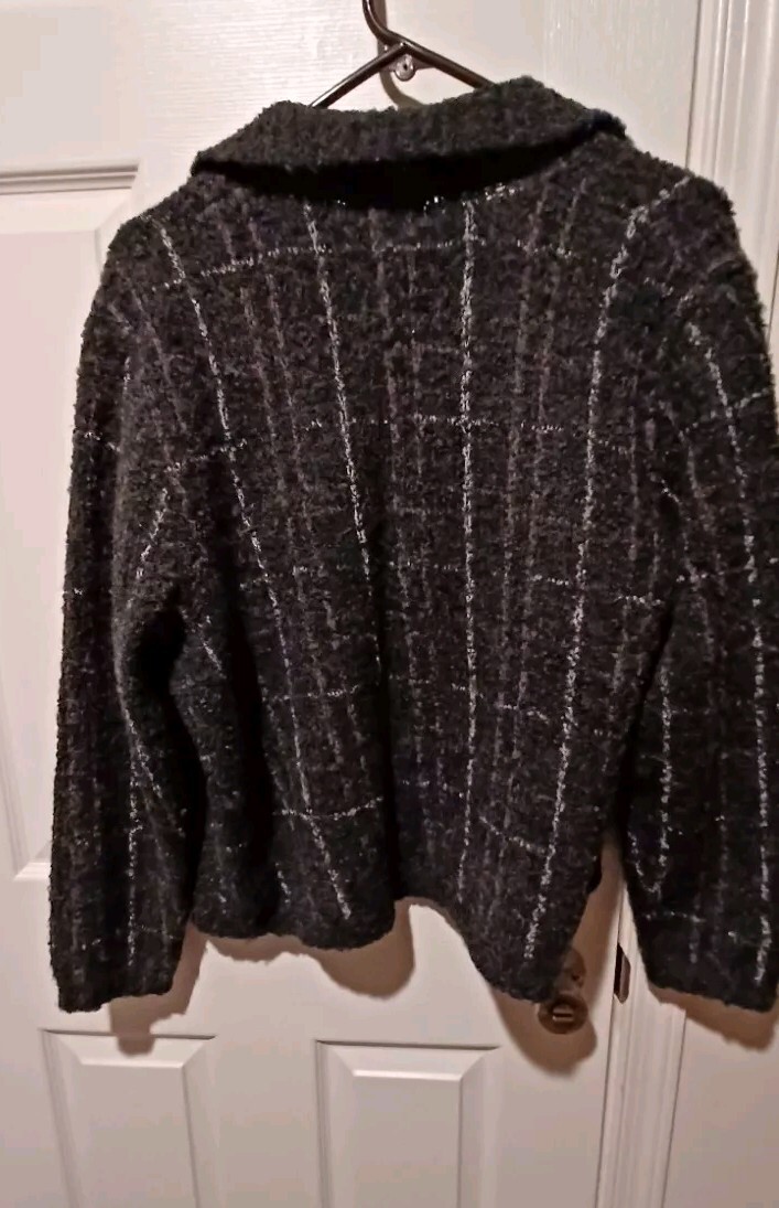 Women's Dark Gray Pendleton Button Down Sweater S… - image 5