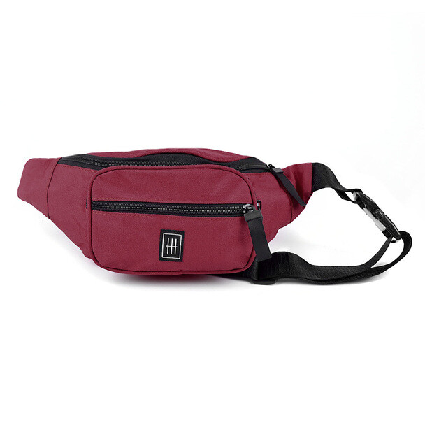 Westend Unisex Sport Waist Fanny Pack Burgundy Waist Or Crossbody Bag NEW