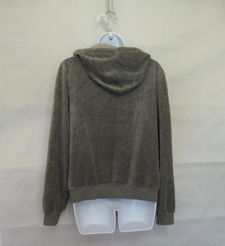 Sudadera con capucha Joe Boxer para mujer gris cremallera completa mezcla de algodón talla XL Foto 2 de 4