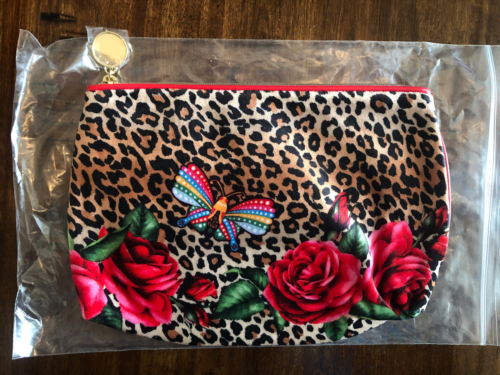 Fall 2020 ESTEE LAUDER Leopard Floral Jewels Makeup Cosmetic Bag BRAND NEW! - Picture 1 of 4
