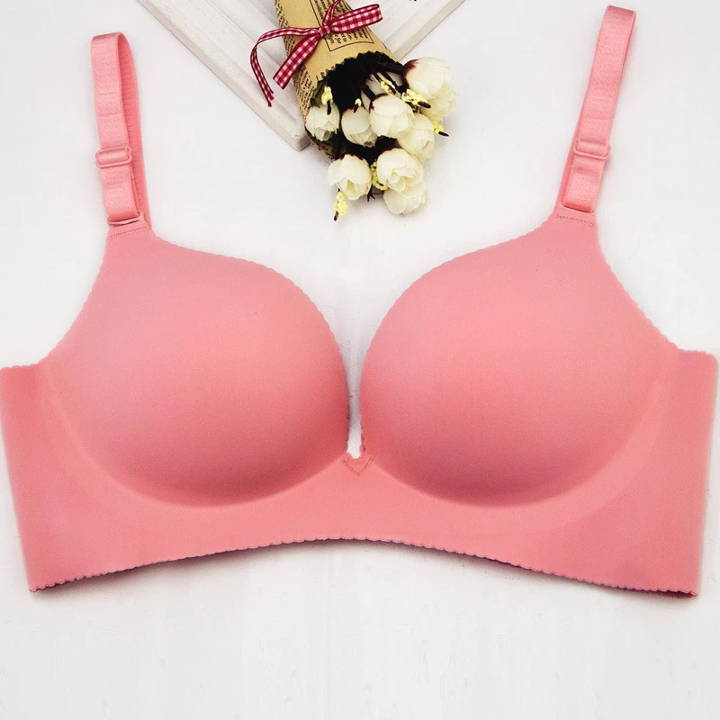 Sujetador de lactancia sin costuras push-up profundo en V espalda ancha saludable hermoso sujetador de nailon LO ÚLTIMO Foto 4 de 4