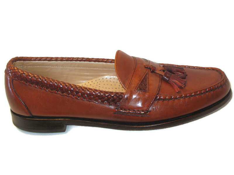 Allen Edmonds Maxfield Loafers Men Sz 11.5 B w Tassels Brown  display picture 1