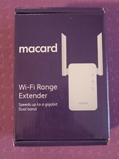 Macard RE-1200 White WiFi Signal Range Wireless Booster Dual Band Extender