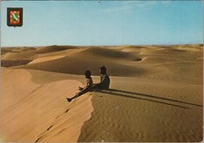 Spain Sahara Desert KIds on Sand Dune UNP 4x6 Postcard 12090.5