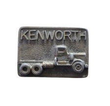 KENWORTH SEMI TRUCK Belt Buckle Vintage 1970s Missing Belt Loop Heavy Metal