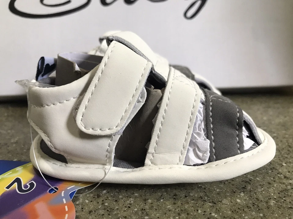 Новый Baby мягкие туфли, белый и розовый 2 пары, размер 3 (6-9 месяцев.  старый) - Изображение 2 из 4