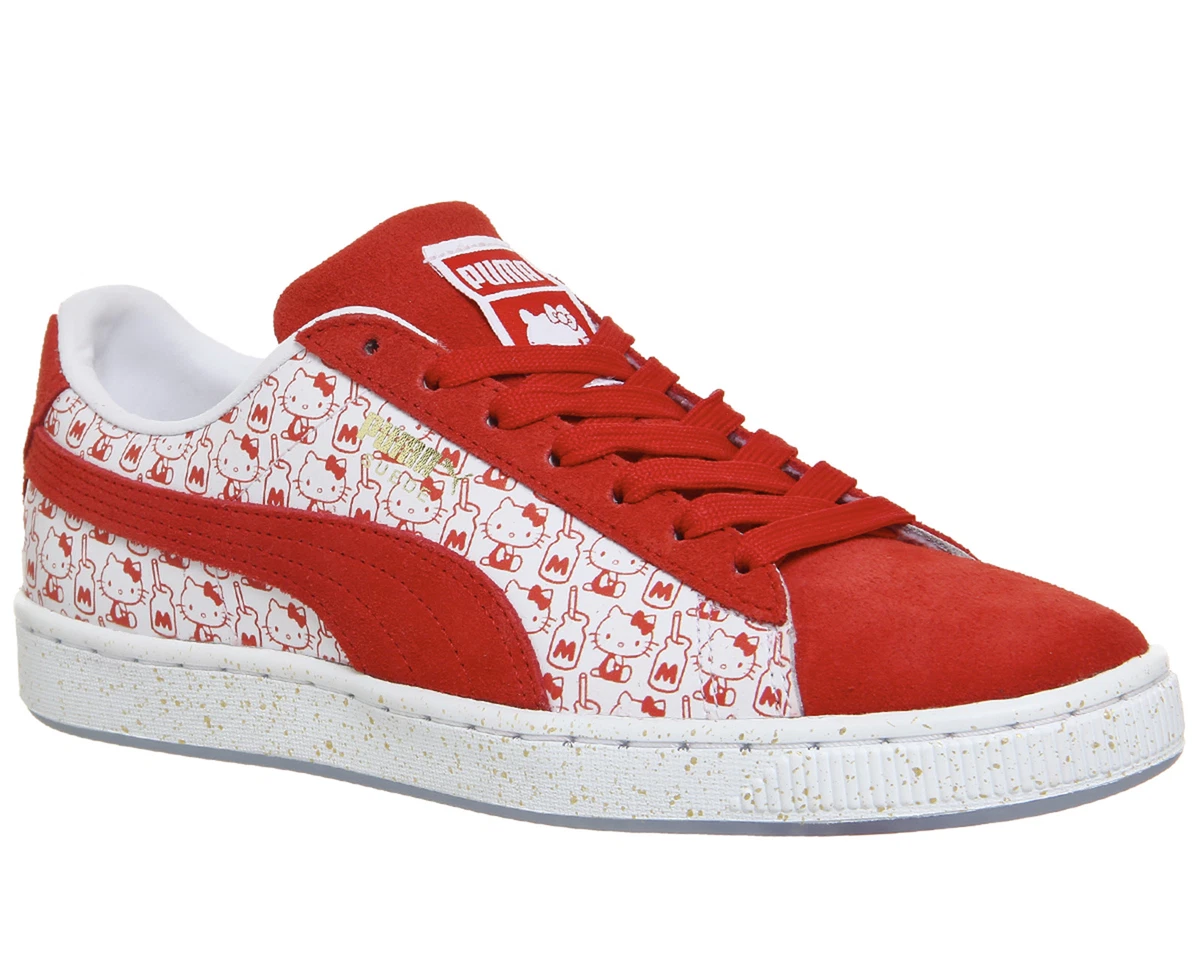 cuscús Collar Razón Limited Edition Ladies Puma Suede X Hello Kitty Fashion Retro Trainers UK 3  - 7 | eBay