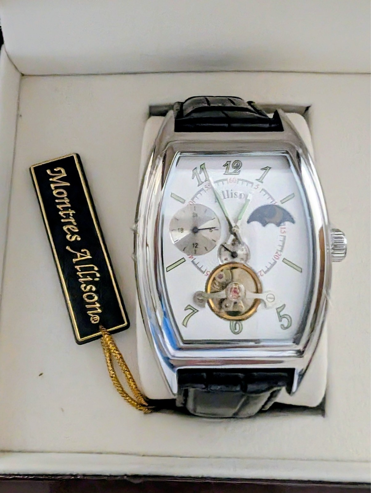 7500.00New Montres Allison Jour ET Nuit white dial moonphase special edition #16