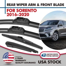 Front Windscreen  Wiper Blade + Rear Arm Blade Set Fit For Kia Sorento 2016-2020