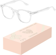 Square Blue Light Glasses for Woman, Lightweight Blue Light Blocking Glasses for