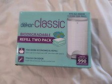 Dekor Classic Diaper Pail Biodegradable Refills 2 Count Pack of 1 New