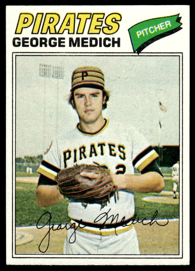 1977 Topps #294 George Medich Pittsburgh Pirates Baseball