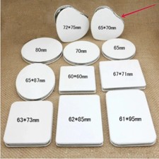 1Pcs All White Double Sided Mirror Foldable Pocket Make Up for Mirrors Circular