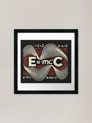 Einsteins Gleichung gerahmtes Kunstdruck gerahmtes Wandbild Poster Leinwanddruck Bild