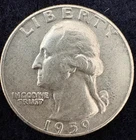 1959-D Washington Quarter, silver, beautiful cond., INV:2193, Combined shipping