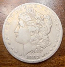 🔥1883-O Morgan Silver Dollar. VF