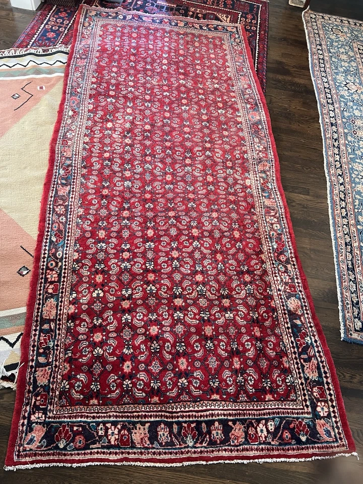 Gorgeous Farahan Red Floral Pattern Area Rug / Runner - Image 2 of 4