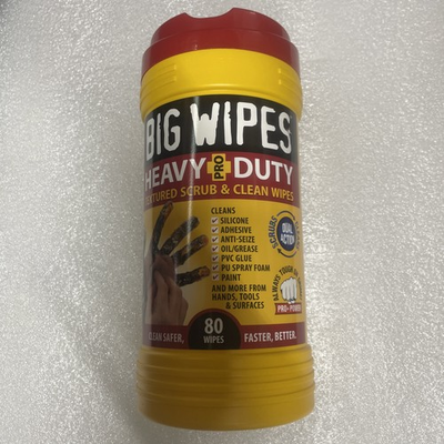 #ad BIG Wipes Heavy Duty Industrial Textured Scrubbing Wipes Red Top 80 Count $21.99