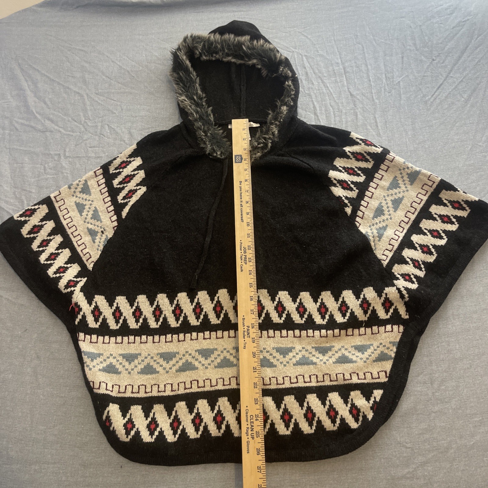 American Rag Aztec Pattern Multicolor Hooded Swea… - image 4