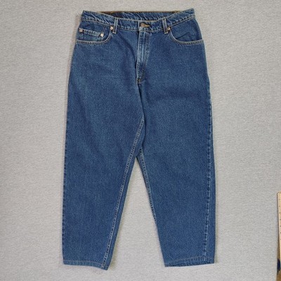 Levis 560 Jeans Men's 32x28 Loose Fit Tapered Leg 100% Cotton Y2K_Cropped Hemmed
