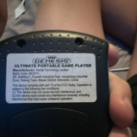 SEGA Genesis Ultimate Portable Game Player Black Blue Handheld Console
