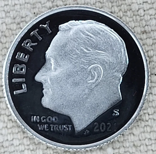 2021-S Silver Roosevelt Dime Proof .999 Silver US Mint 10C Coin Free Shipping