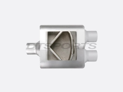 One Chamber Performance Exhaust Race Muffler 2.5'' Center / 2.5'' Dual 