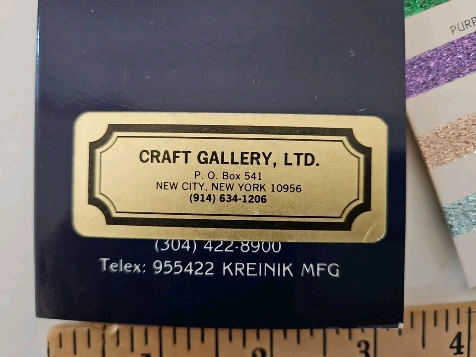 BALGER Kreinik Color Card Fan Book Guide Metallic Yarns Japan Gold Thread Sample - Image 4 of 4