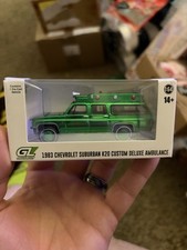 Greenlight 1/64 1983 Chevy Suburban K20 Deluxe Ambulance Green Machine Chase
