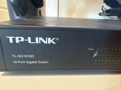 New TP-LINK TPLink TL-SG1016D TP-LINK 16-Port Gigabit Rack Mountable Switch NR