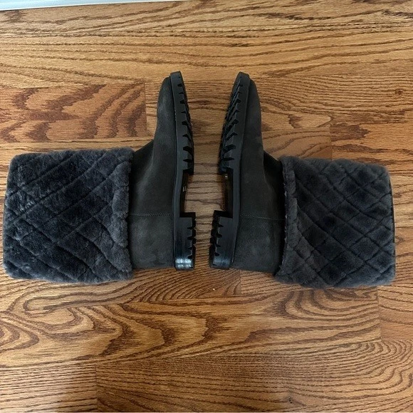 Botas acolchadas para mujer Aquatalia Cassandra gris oveja nuevas sin etiquetas, talla 9,5 Foto 4 de 4