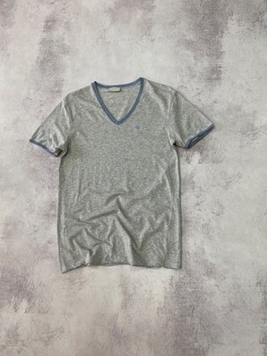 Dior HOMME theend Tシャツ グレー エディ・スリマン SS01 Dior Homme by Hedi Slimane V-Neck Slim Fit T-Shirt Size 48 | eBay