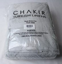 Chakir Turkish Linens Unisex 2-Pack Bath Towel Set AP2 Silver One Size