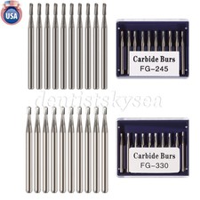 Dental Carbide Burs Tungsten Steel Bur FG 330 FG 245 for High Speed Handpiece