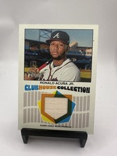 2026 Topps Heritage Baseball Ronald Acuna Jr Clubhouse Collection Relic JS