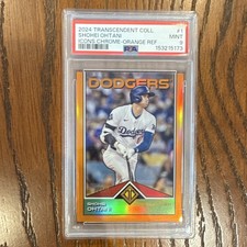 2024 Transcendent Collection Icons Chrome Orange Refractor #1 Shohei Ohtani /25