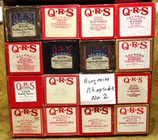 16 different QRS player piano rolls -Long Playing- (Larger diameter)