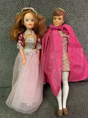 Vintage Creata Red Head Prince & Flower Princess Lisette Doll Lot Outfits Shoes