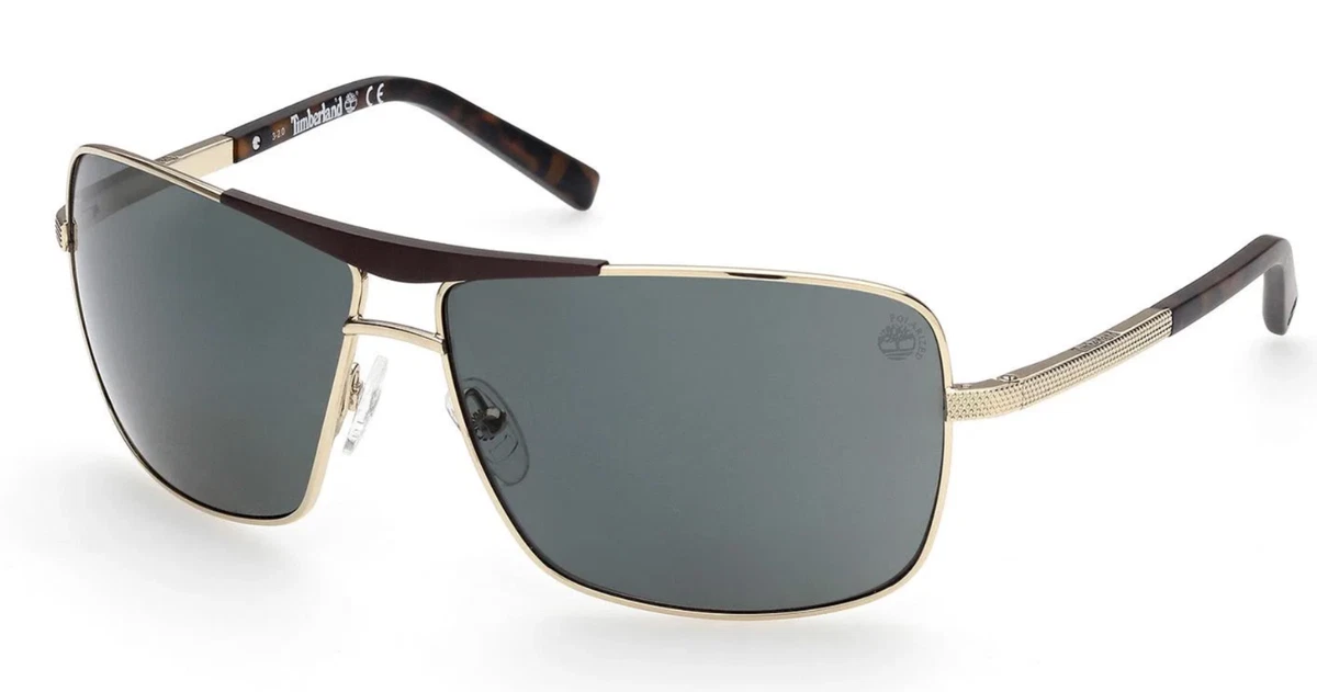 NEW TIMBERLAND TB9258/S 32R Shiny Gold POLARIZED Sunglasses 64-12-125mm