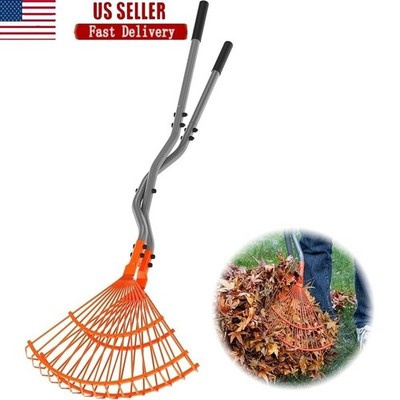 Heavy Duty Leaf Grabber Rake Steel Claws Lightweight Durable Easy Assemble Tool