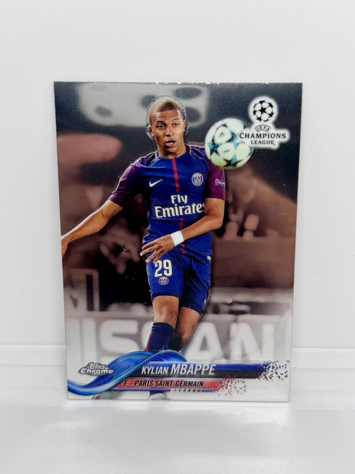 KYLIAN MBAPPE Rookie 2017-18 Topps Chrome UCL Paris Saint-Germain RC #41
