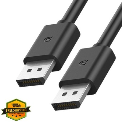 ZZA DisplayPort 2.1 Cable 1.5M DP to DP Gaming Monitor PC Black