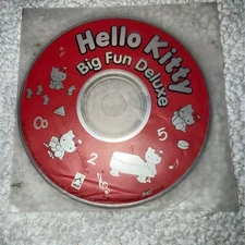 Hello Kitty Big Fun Deluxe PC Game CD-ROM Educational Kids Sanrio tested