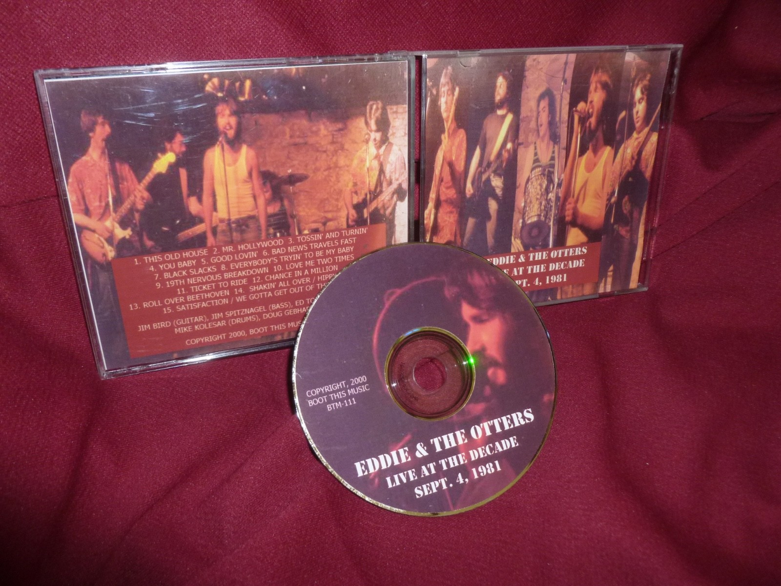 Eddie And The Otters Live At The Decade 9/4/81 CD