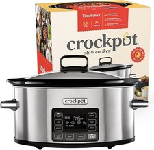 Crock-Pot TimeSelect Digital Slow Cooker 5.6L (7+ People) Stainless Steel