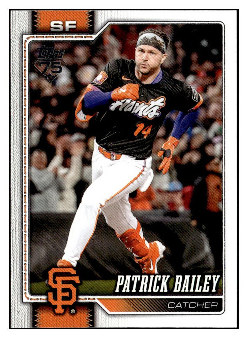 Patrick Bailey 2026 Topps #7 San Francisco Giants Free Shipping