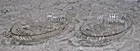 Vintage Federal Glass Clear Oval Relish Dish w/Handles & Sawtooth Edge, 8.5" x4"