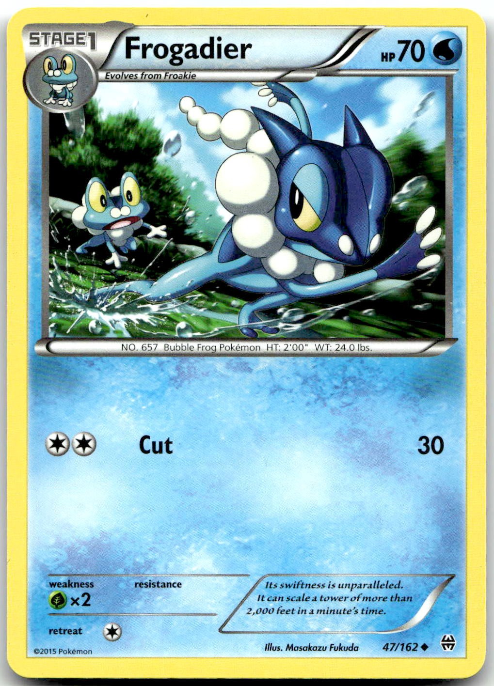 Pokemon Frogadier BREAKthrough BKT #47/162 Uncommon LP FILL YOUR SET!!
