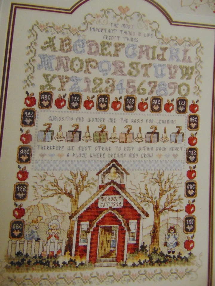 Schoolhouse Sampler by Stoney Creek cross stitch pattern Leaflet - Image 2 of 4
